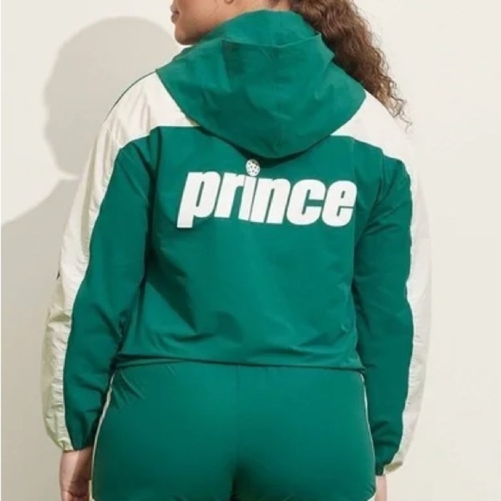 Prince Pickleball Women's Cropped Hooded Full Zip Windbreaker Jacket Size medium - Picture 15 of 15